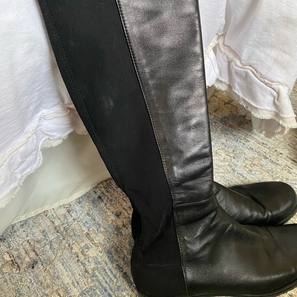 Stuart Weitzman 5050 Leather Over the Knee Boots - Picture 6 of 12